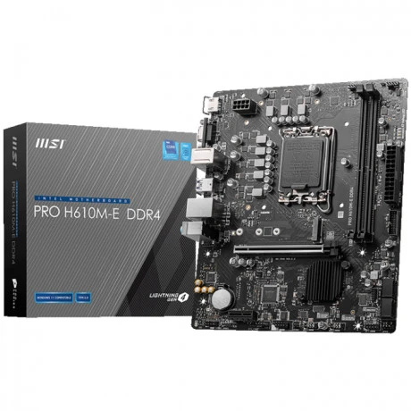 MSI H610M-E Ddr4 3200Mhz Hdmı M.2 Matx 1700P Anakart ürün görseli 1