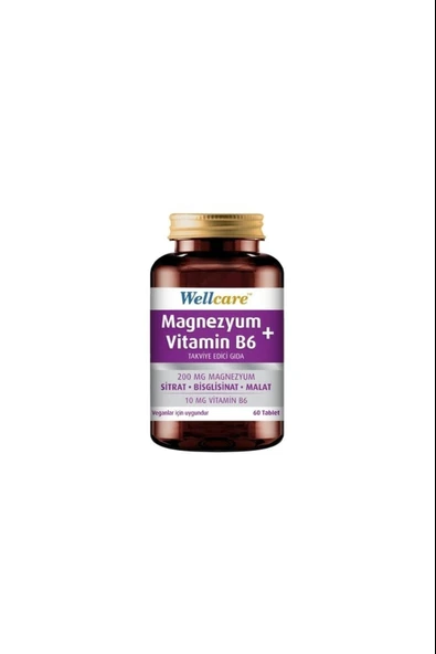 Wellcare Magnezyum + Vitamin B6 60 Tablet ürün görseli 1
