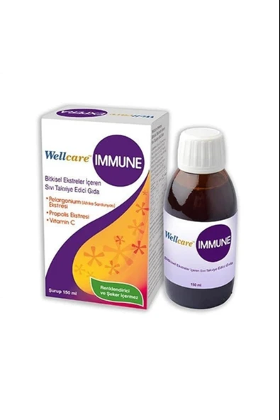 Wellcare Immune Şurup 150 ml ürün görseli 1