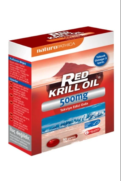 Red Krill Oil 500 Mg 30 Kapsül ürün görseli 1