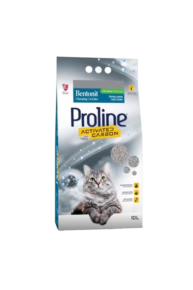 Proline Kedi Kumu Karbonlu Bentonit 10 Litre ürün görseli 1