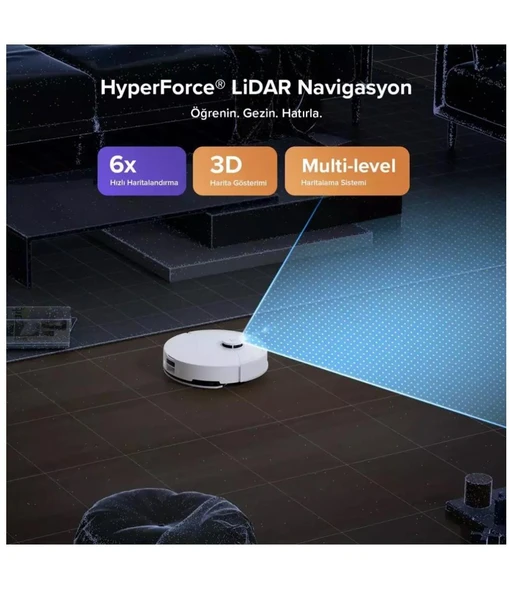 Roborock S8 Pro Plus Çöp İstasyonlu Akıllı Robot Süpürge Beyaz - Resim 2
