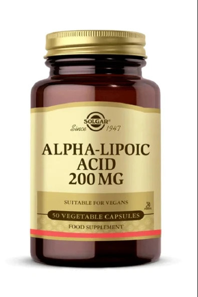 Solgar Alpha Lipoic Acid 200 mg 50 Kapsül - Resim 2