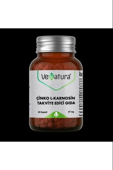Venatura Çinko L-Karnosin 60 Kapsül ürün görseli 1