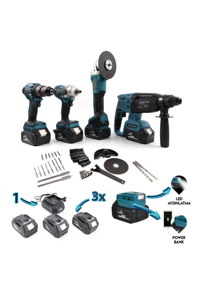 BUTOOLS   PROFOSYONEL 5’LI SET HİLTİ MATKAP ürün görseli 1