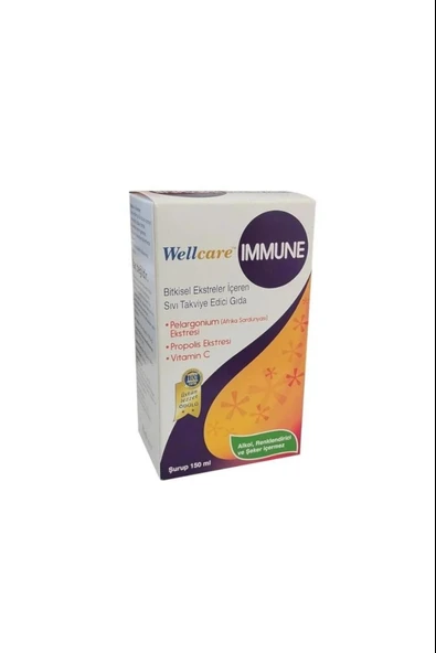 Wellcare Immune Şurup 150 ml ürün görseli 1