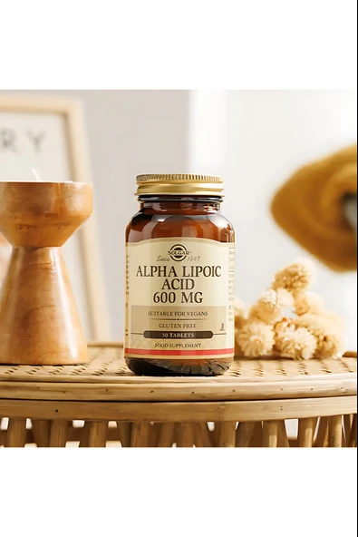 Solgar Alpha Lipoic Acid 600 mg 50 Tablet - Resim 3