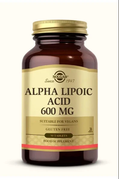 Solgar Alpha Lipoic Acid 600 mg 50 Tablet ürün görseli 1