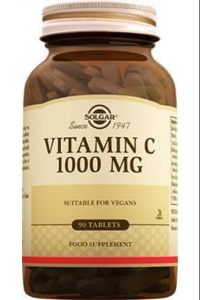 Solgar Vitamin C 1000 mg 90 Tablet - Resim 2