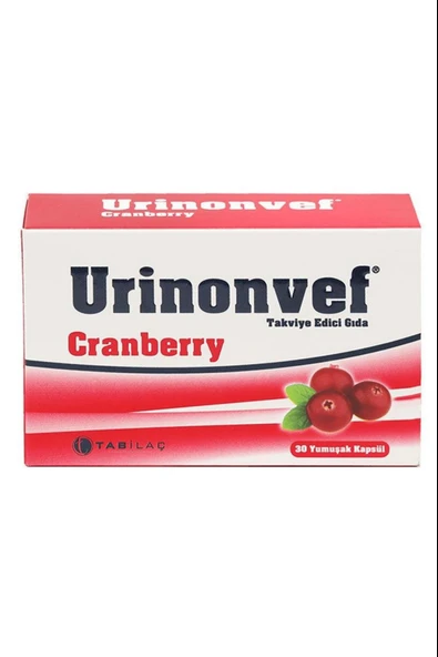 Urinonvef Cranberry 30 Yumuşak Kapsül ürün görseli 1