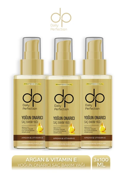 DP DAİLY PERFECTİON Saç Bakım Yağı Argan Yağlı ve E Vitaminli 100 ml ürün görseli 1