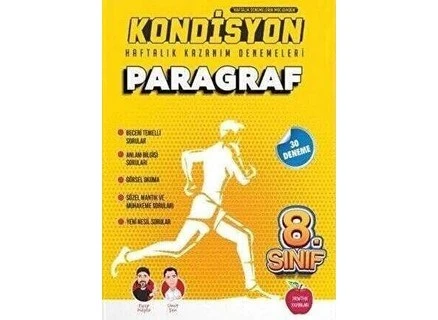 8. Sınıf Paragraf Kondisyon Denemeleri – Sınav Hazırlık ve Anlama Becerilerini Geliştirme Testleri ürün görseli 1