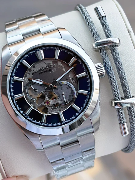 Quantum Otomatik Mekanizma Sapphire Cizilmez Cam Çelik Kordon 10 Atm Erkek Kol Saat EMG.1132.390 ürün görseli 1