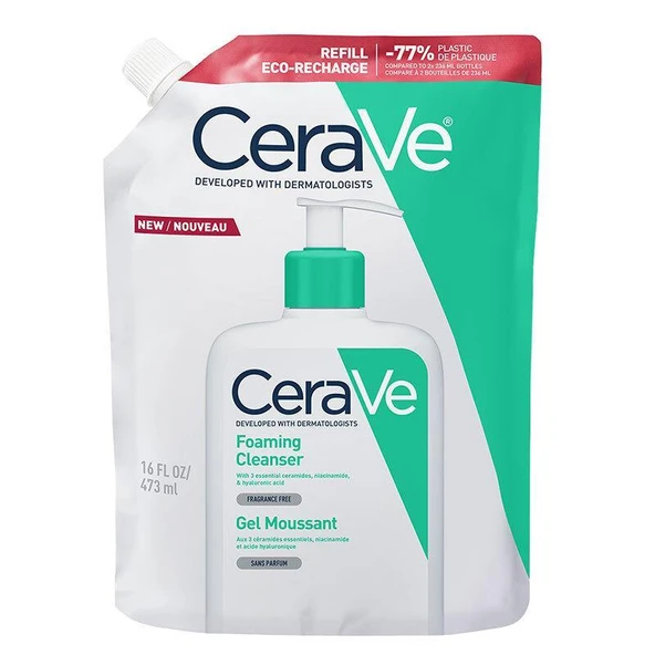 CeraVe Normal Ve Yağlı Ciltler İçin Köpüren Temizleyici 473 ml - Refill ürün görseli 1