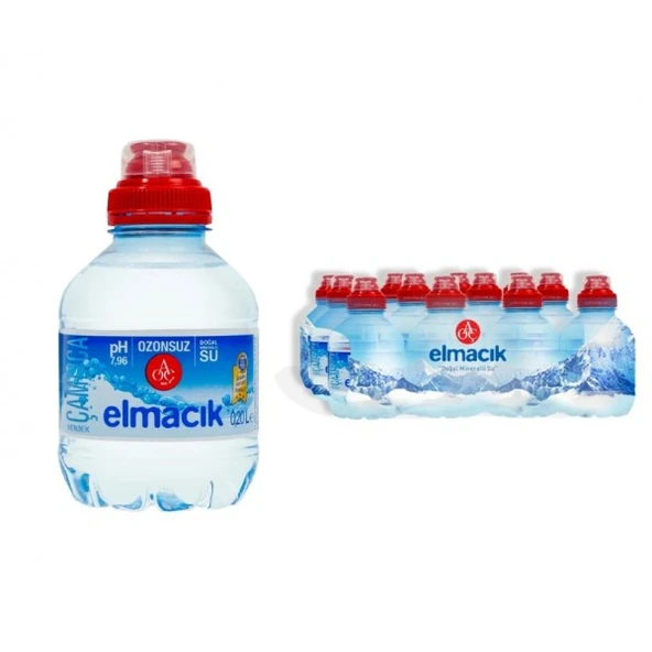 elmacık su  200 ml  çeplik su 24 adet paket ürün görseli 1