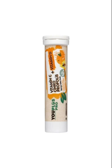 Youplus Pro Vitamin C D Çinko Propolis 15 Efervesan Tablet - Resim 2