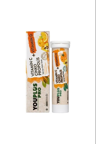 Youplus Pro Vitamin C D Çinko Propolis 15 Efervesan Tablet ürün görseli 1