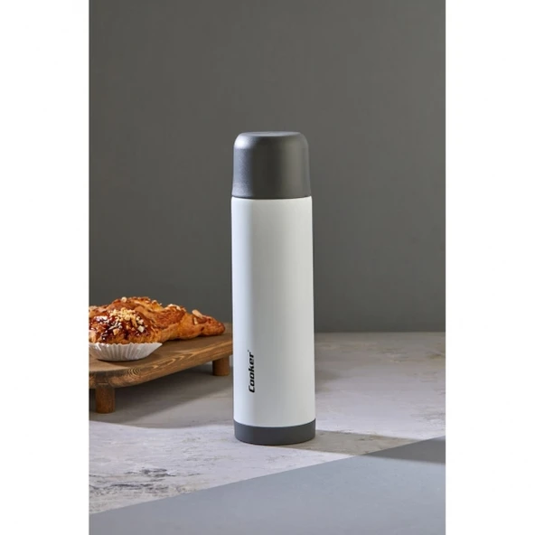 Ckr2021 Cooker Paslanmaz Çelik Trend Termos 500 ML Beyaz Renk ürün görseli 1