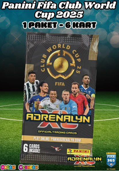 Panini FIFA Club World Cup 25 Trading Cards (1 Paket) - Fifa Dünya Kupası 2025 Trading Futbolcu Oyuncu Kartı Panini ürün görseli 1