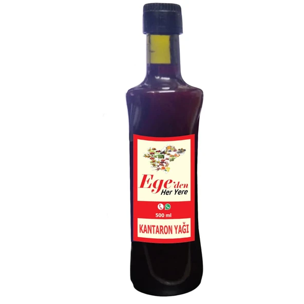 Egeden Her Yere Sarı Kantaron Yağı 500 ML Cam Şişe 1 Yıl Bekletilmiş ürün görseli 1