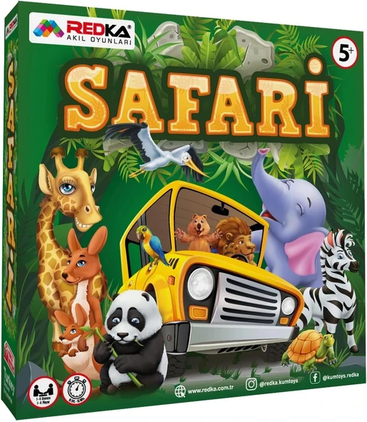 Redka Safari Oyunu - Hayvanlar Dedektif Oyunu Akıl ve Zeka Oyunu - Strateji Oyunu ürün görseli 1