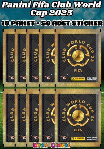 Panini FIFA Club World Cup 25 Sticker (10 Paket) - Fifa Dünya Kupası 2025 Trading Futbolcu Sticker Panini - Panini Stick ürün görseli 1