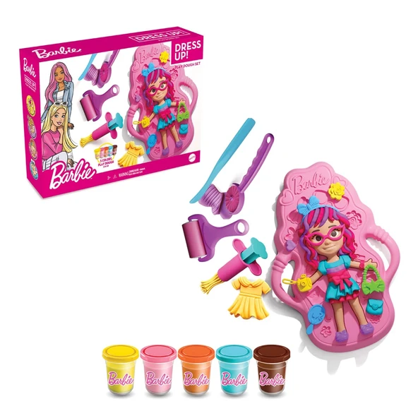 Barbie Bebek Giydirme Hamur Seti 280 Gr. - Oyun Hamuru Seti - Hamur Setleri - Hamur Kalıpları - Barbie Hamur Seti ürün görseli 1