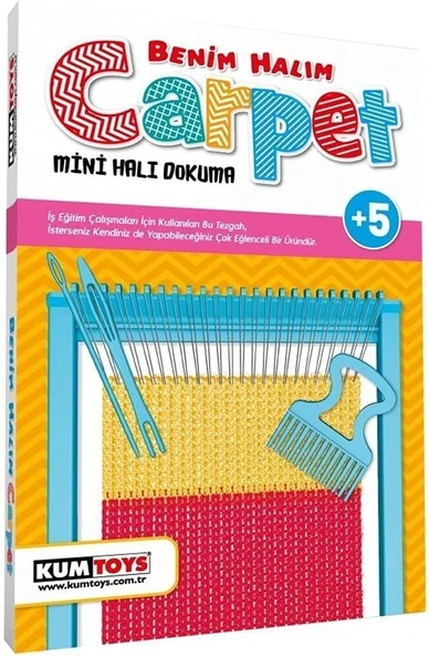 Benim Halım Carpet - Kumtoys Halı Dokunma Seti - Sanat Seti - El Zanaat Seti ürün görseli 1