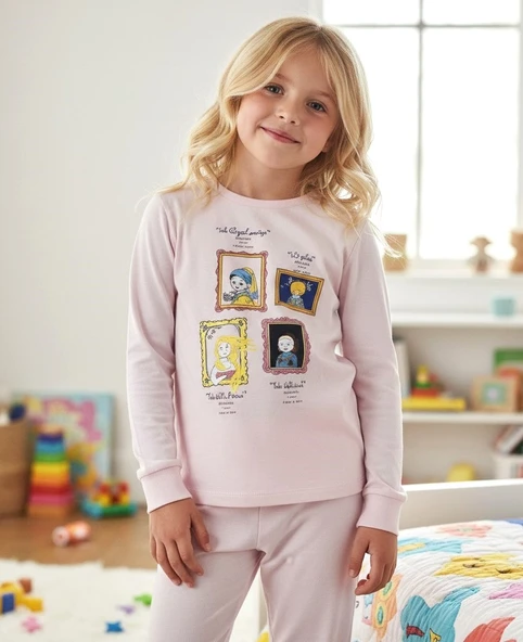 Kız Çocuk Pijama Takım - Resim 4