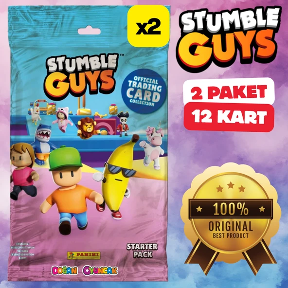 Orijinal Stumble Guys Treadin Card (2 Paket) - Stumble Guys Oyun Kartları - Stumble Guys Koleksiyonluk Kartı Stumble Guy ürün görseli 1