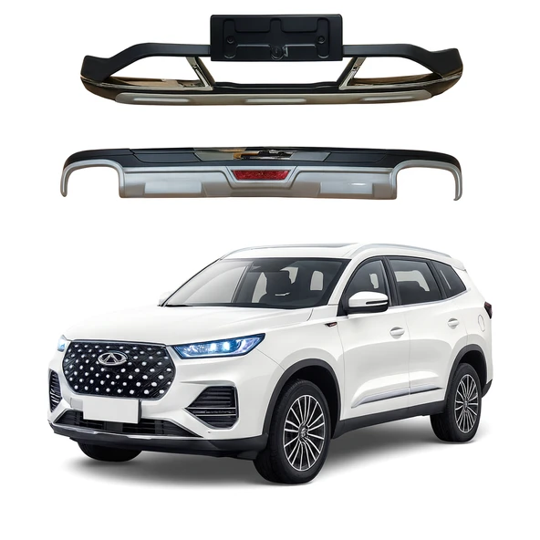AUTOGP Chery tiggo 8 promax ön ve arka tampon koruma difüzör plastik 2024+ ürün görseli 1