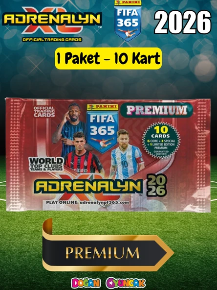 Panini FIFA 365 Adrenalyn XL 2026 Premium Kart (1 Paket) - Futbolcu Kartları - Trading Oyuncu Kartı - Fifa Oyuncu Kartı ürün görseli 1