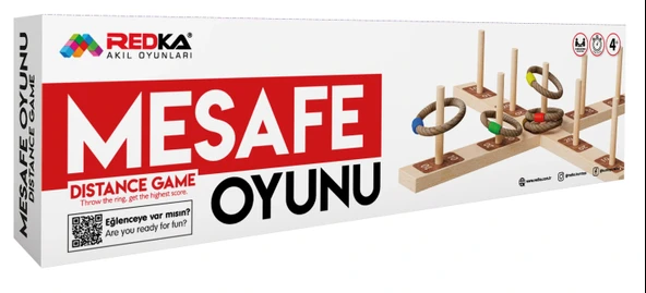 Ahşap Mesafe Tahmin Oyunu - Ahşap Oyuncaklar - Halka Atma Oyunu - Redka Mesafe Oyunu ürün görseli 1
