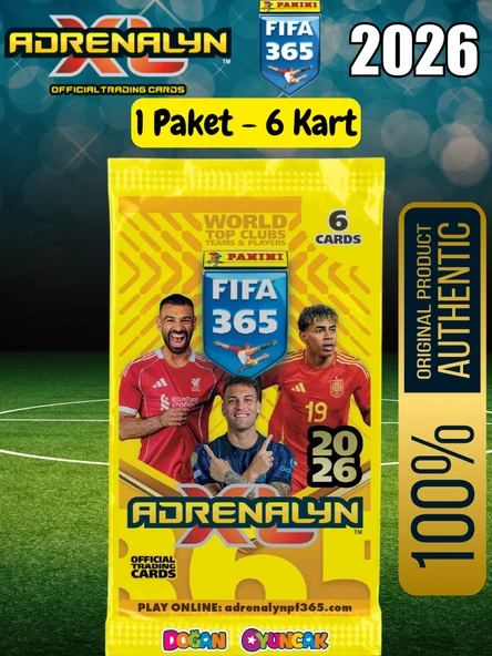 Panini FIFA 365 Adrenalyn XL 2026 Trading Kart (1 Paket) - Futbolcu Kartları - Trading Oyuncu Kartı - Fifa Oyuncu Kartı ürün görseli 1