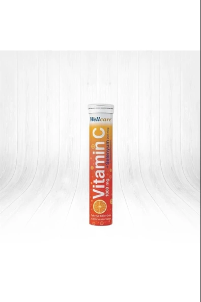Wellcare Vitamin C 1000 mg + Selenyum 15 Efervesan Tablet ürün görseli 1