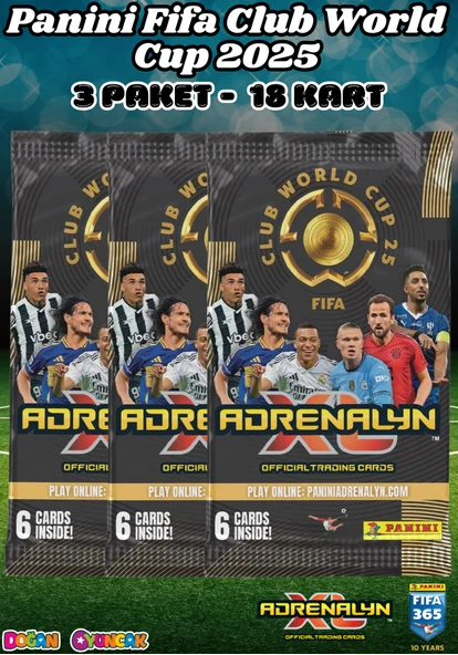Panini FIFA Club World Cup 25 Trading Cards (3 Paket) - Fifa Dünya Kupası 2025 Trading Futbolcu Oyuncu Kartı Panini ürün görseli 1