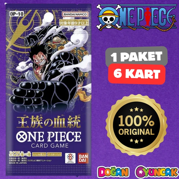 Orijinal One Piece Royal Blood Card OP-10 - One Piece Kraliyet Kanı Koleksiyonluk Kart - One Piece Kart ürün görseli 1