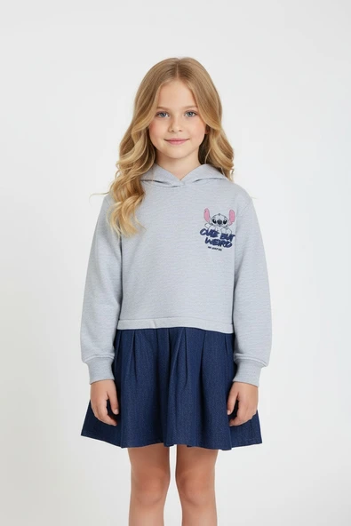 Stitch Kız Çocuk Elbise - Resim 4