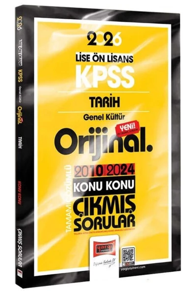 Yargı 2026 Kpss Önlisans Tarih Gk 2010-2024 Konu Konu Çıkmış Sorular ürün görseli 1