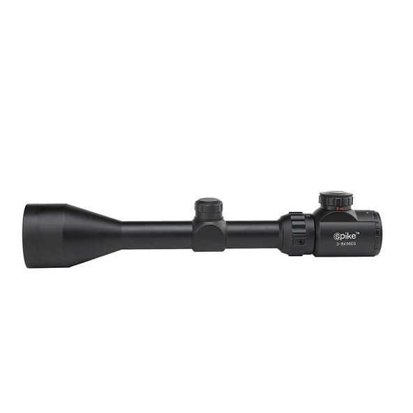 Spike 3-9x50 Zoomlu Keskin Nişancı Tüfek Dürbünü Kırmızı, Yeşil Işık  Çelik Gövde ürün görseli 1
