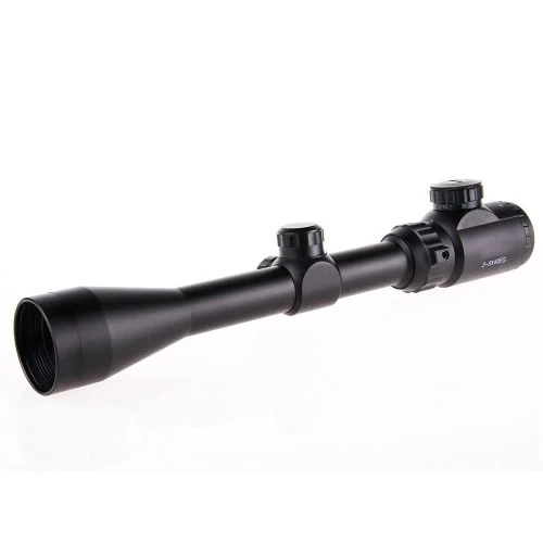 Spike 3-9x40 Zoomlu Çıft Işıklı Av Tüfeği Dürbünü Silah Montaj Kelepçeli ürün görseli 1