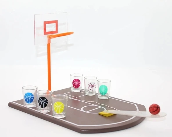 Basket Tasarımlı Shot Bardak Oyunu Alk1082 ürün görseli 1