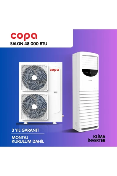 COPA SALON TİPİ 48.000 BTU KLİMA -TRİFAZE - MONTAJ DAHİL ürün görseli 1