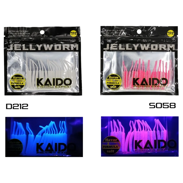 Kaido Jellyworm Jw55 Lrf Silikonu - Resim 4