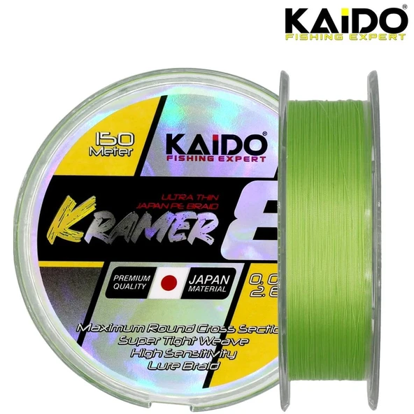 Kramer Japan 8X Braid 150 Mt Lime Green ürün görseli 1