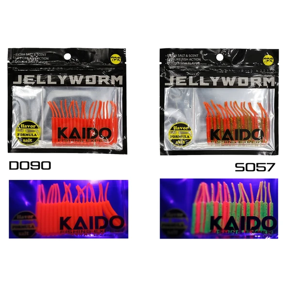 Kaido Jellyworm Jw55 Lrf Silikonu - Resim 3