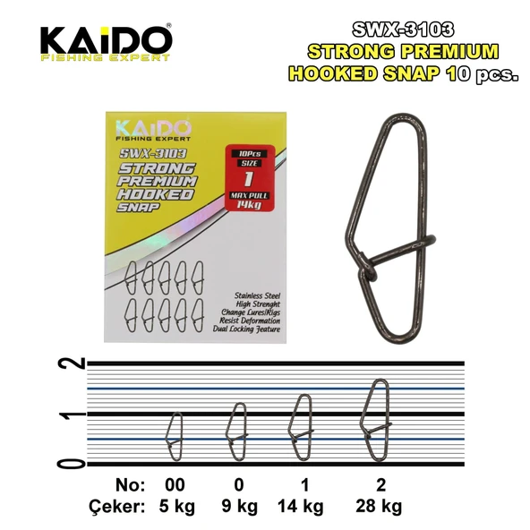 SWX-3103 Hooked Snap (10 Pcs) - Resim 3