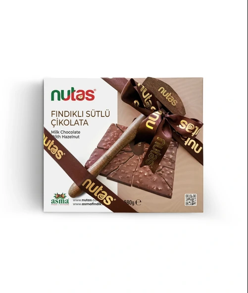 Nutas Fındıklı Sütlü Çikolata - 580g Çekiçli Özel Kutu ürün görseli 1