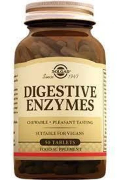 Solgar Digestive Enzymes 50 Tablet ürün görseli 1