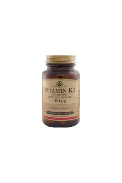 Solgar Vitamin K2 100 mcg 50 Kapsül ürün görseli 1